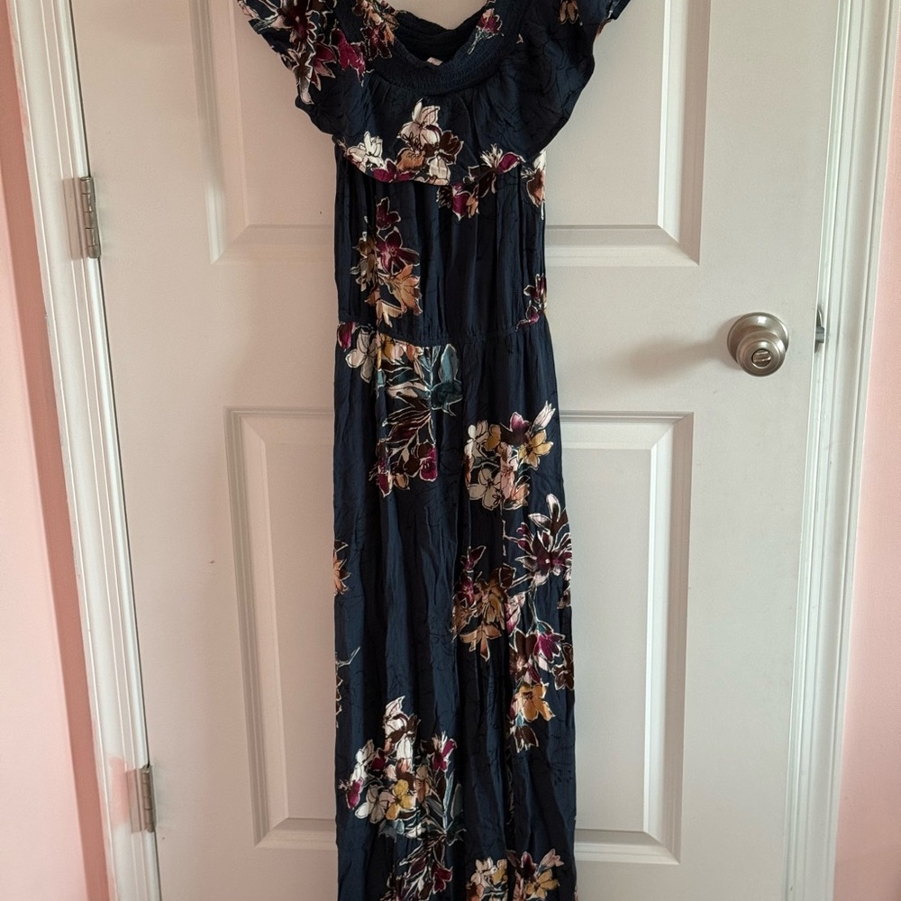 Floral Off-Shoulder Maxi Dress
